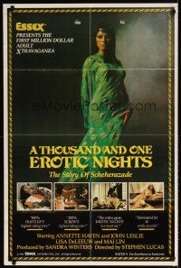 7b889 THOUSAND & ONE EROTIC NIGHTS 1sh '82 sexy naked Annette Haven as Scheherezade!