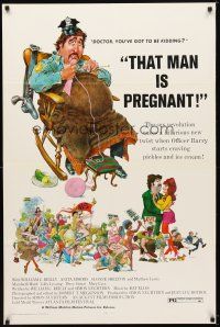 7b956 WHAT DO I TELL THE BOYS AT THE STATION 1sh '72 wacky pregnant & knitting police officer!
