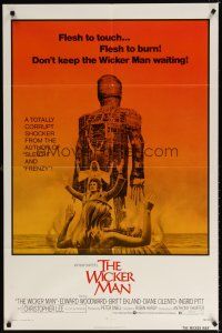 7b963 WICKER MAN 1sh '74 Christopher Lee, Britt Ekland, cult horror classic!