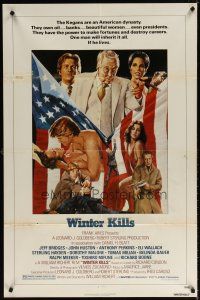 7b970 WINTER KILLS 1sh '79 Jeff Bridges, John Huston, John Solie art!