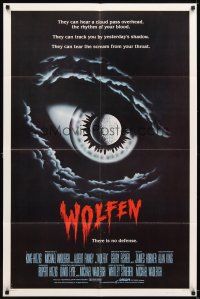 7b973 WOLFEN int'l 1sh '81 really cool horror art of moon & clouds as eye, There is no defense!