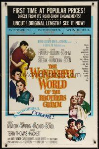 7b977 WONDERFUL WORLD OF THE BROTHERS GRIMM 1sh '62 Harvey, Bloom, Boehm, George Pal fairy tales!