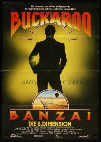 7c239 ADVENTURES OF BUCKAROO BANZAI German '84 Peter Weller science fiction thriller!