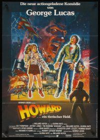 7c294 HOWARD THE DUCK German '86 George Lucas, completely different art by Brian Bysouth!