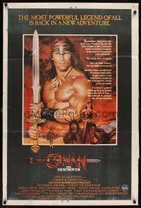 7c029 CONAN THE DESTROYER Indian '84 Arnold Schwarzenegger is the most powerful legend of all!