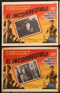 7c140 BABY THE RAIN MUST FALL set of 5 Mexican LCs '65 Steve McQueen is no damn good for Lee Remick