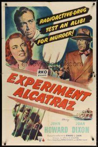 7d180 EXPERIMENT ALCATRAZ 1sh '51 can this radioactive drug drive them to murder?