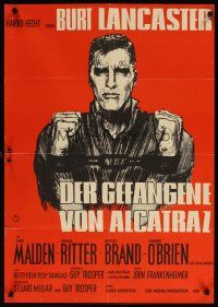 7d038 BIRDMAN OF ALCATRAZ German '62 Burt Lancaster in John Frankenheimer's prison classic!