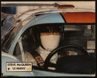 7d034 LE MANS German LC '71 great image of race car driver Steve McQueen in his car!