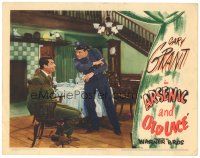 7d305 ARSENIC & OLD LACE LC '44 cop Jack Carson talks to bound & gagged Cary Grant, Frank Capra!