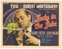 7d290 LADY IN THE LAKE TC '47 Robert Montgomery in the most amazing movie since Talkies began!