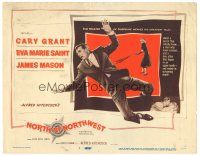 7d296 NORTH BY NORTHWEST TC '59 Cary Grant, Eva Marie Saint, Alfred Hitchcock classic!