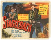 7d300 STAGECOACH TC R48 John Ford classic, John Wayne holding rifle & with Claire Trevor!