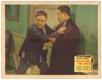 7d366 THANK YOU MR. MOTO LC '37 close up of Asian detective Peter Lorre protecting Philip Ahn!
