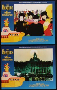 7d250 YELLOW SUBMARINE 8 LCs R99 wonderful psychedelic art of Beatles John, Paul, Ringo & George!