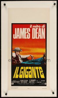 7e040 GIANT linen Italian locandina R83 best James Dean reclined in car, George Stevens classic!