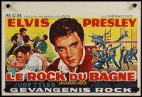 7f429 JAILHOUSE ROCK Belgian '57 art of The King of Rock & Roll, Elvis Presley!