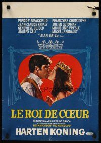 7f430 KING OF HEARTS Belgian '67 Philippe De Broca's Le Roi de coeur, Bates, Genevieve Bujold!