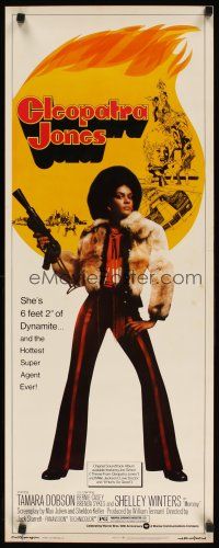 7f116 CLEOPATRA JONES insert '73 dynamite Tamara Dobson is the hottest super agent ever!