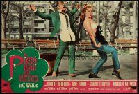 7f251 BAREFOOT IN THE PARK Italian photobusta '67 Robert Redford & sexy Jane Fonda!