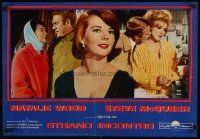 7f257 LOVE WITH THE PROPER STRANGER Italian photobusta '64 sexy Natalie Wood & Steve McQueen!