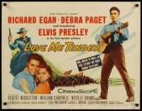 7g007 LOVE ME TENDER 1/2sh '56 1st Elvis Presley, great images with Debra Paget & with guitar!