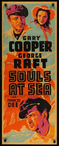 7g005 SOULS AT SEA Other Company insert '37 different silkscreen images of Gary Cooper, Raft & Dee!