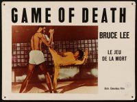 7g029 GAME OF DEATH Swiss LC '78 great image of Bruce Lee kicking Kareem Abdul Jabbar!