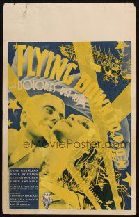 7g017 FLYING DOWN TO RIO WC '33 cool montage of girls on planes, spotlights, Del Rio & Raymond!