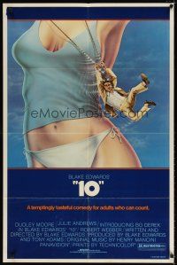 7h015 '10' border style 1sh '79 Blake Edwards, artwork of Dudley Moore & sexy Bo Derek!