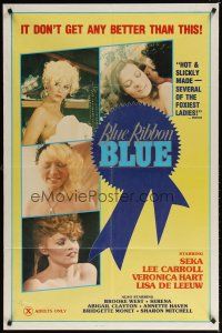 7h113 BLUE RIBBON BLUE 1sh '85 Seka, Annette Haven, x-rated doesn't get any better than this!