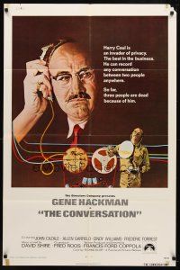 7h183 CONVERSATION int'l 1sh '74 Hackman is an invader of privacy, Francis Ford Coppola directed!