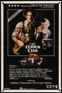 7h189 COTTON CLUB video 1sh '84 directed by Francis Ford Coppola, Richard Gere, Diane Lane!