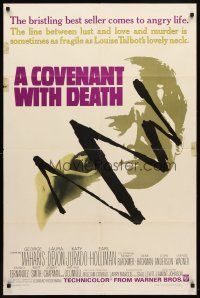 7h193 COVENANT WITH DEATH 1sh '67 the line between lust, love and murder is as fragile as her neck