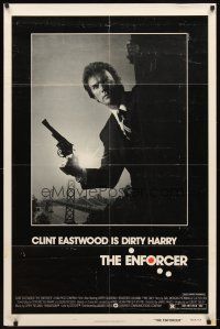 7h295 ENFORCER 1sh '76 photo of Clint Eastwood as Dirty Harry by Bill Gold!