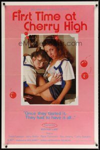 7h333 FIRST TIME AT CHERRY HIGH 1sh '84 school sex, Mystery Lane, Tanya Lawson, Ron Jeremy!