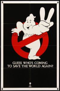 7h383 GHOSTBUSTERS 2 teaser 1sh '89 Ivan Reitman, guess who's coming to save the world again!