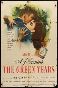 7h404 GREEN YEARS 1sh '46 Charles Coburn, Tom Drake, from A.J. Cronin novel!