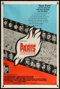 7h474 IS PARIS BURNING 1sh '66 Rene Clement's Paris brule-t-il, World War II all-star cast!