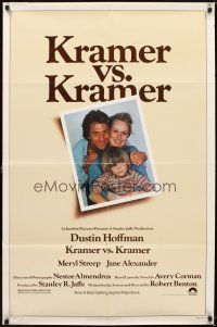 7h506 KRAMER VS. KRAMER 1sh '79 Dustin Hoffman, Meryl Streep, child custody & divorce!