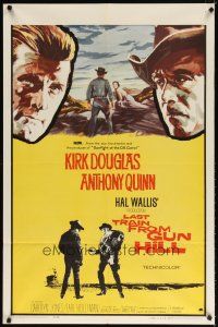 7h520 LAST TRAIN FROM GUN HILL 1sh '59 Kirk Douglas, Anthony Quinn, directed by John Sturges!