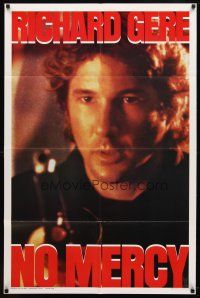 7h639 NO MERCY promotional style teaser 1sh '86 extreme close up of Richard Gere!