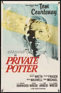 7h708 PRIVATE POTTER 1sh '62 soldier Tom Courtenay has a religious experience!