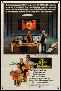 7h785 SHOES OF THE FISHERMAN 1sh '69 Pope Anthony Quinn tries to prevent World War III!