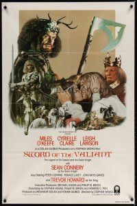7h863 SWORD OF THE VALIANT int'l 1sh '84 Miles O'Keeffe, Sean Connery, medieval fantasy!