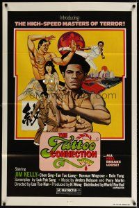 7h868 TATTOO CONNECTION 1sh '79 great Tierney art of Jim Kelly, body art, & kung fu masters!
