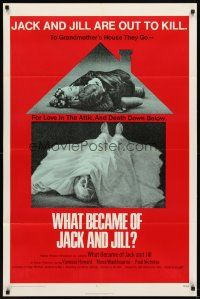 7h963 WHAT BECAME OF JACK & JILL int'l 1sh '72 they're out to kill, to grandmother's house they go!