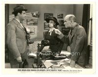 7j508 AFFECTIONATELY YOURS 8x10 still '41 Merle Oberon watches James Gleason point at Tobias!