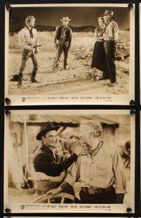 7j058 ALONG THE GREAT DIVIDE 8 8x10 stills '51 Kirk Douglas, Virginia Mayo, directed by Raoul Walsh