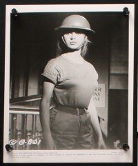 7j062 BABETTE GOES TO WAR 8 TV 8x10 stills R65 sexy soldier Brigitte Bardot in uniform!